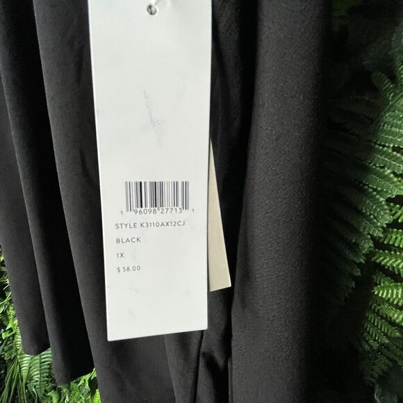 CHLOE & JASMINE Women Tops 1XL Black Cold Shoulder Gold Sequin Neckline NWT 0163 - Picture 11 of 14